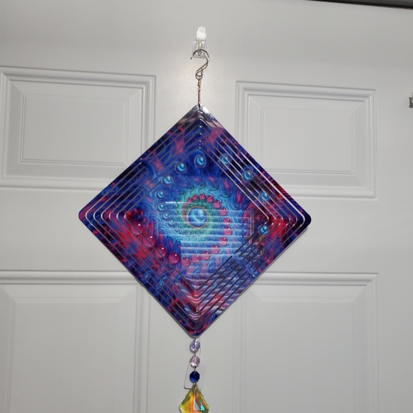 Psychedelic Pattern Double sided 3D Wind Spinner - Picture 9 of 9